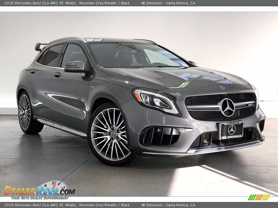 2018 Mercedes-Benz GLA AMG 45 4Matic Mountain Grey Metallic / Black Photo #34