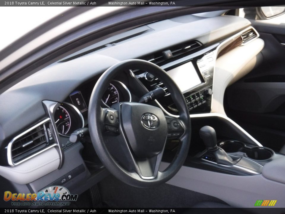 2018 Toyota Camry LE Celestial Silver Metallic / Ash Photo #16