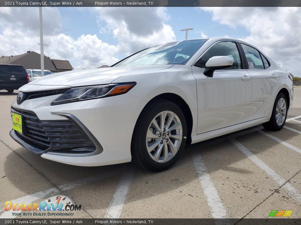 2021 Toyota Camry LE Super White / Ash Photo #2