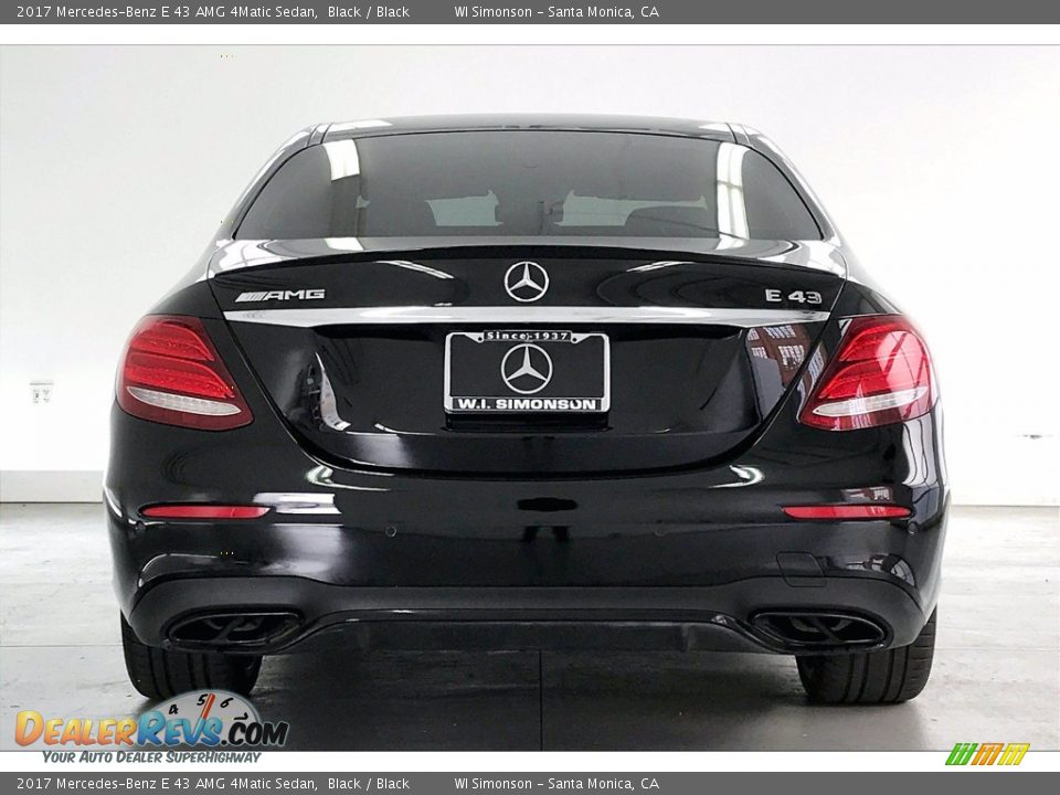 2017 Mercedes-Benz E 43 AMG 4Matic Sedan Black / Black Photo #3