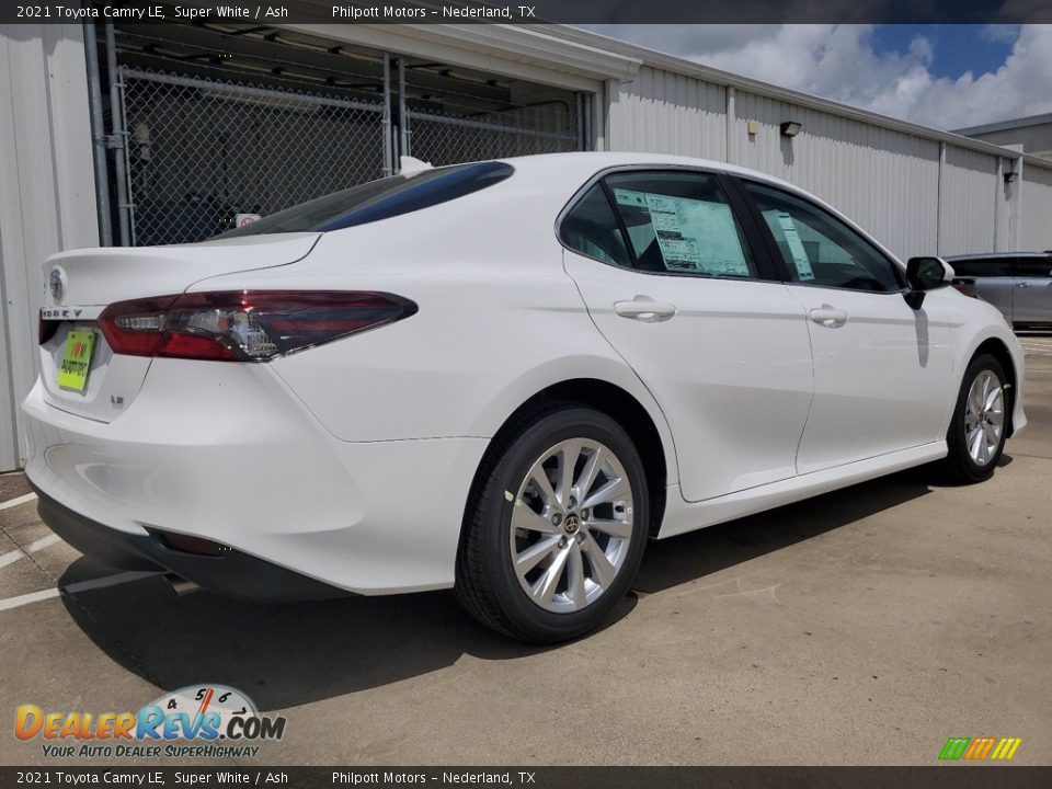 2021 Toyota Camry LE Super White / Ash Photo #3