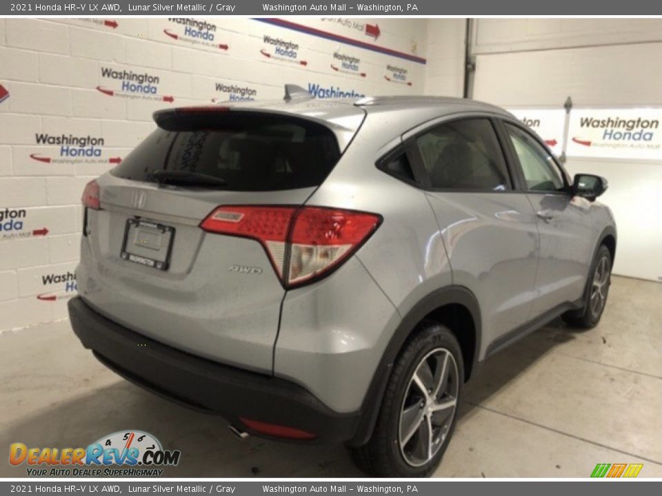 2021 Honda HR-V LX AWD Lunar Silver Metallic / Gray Photo #3