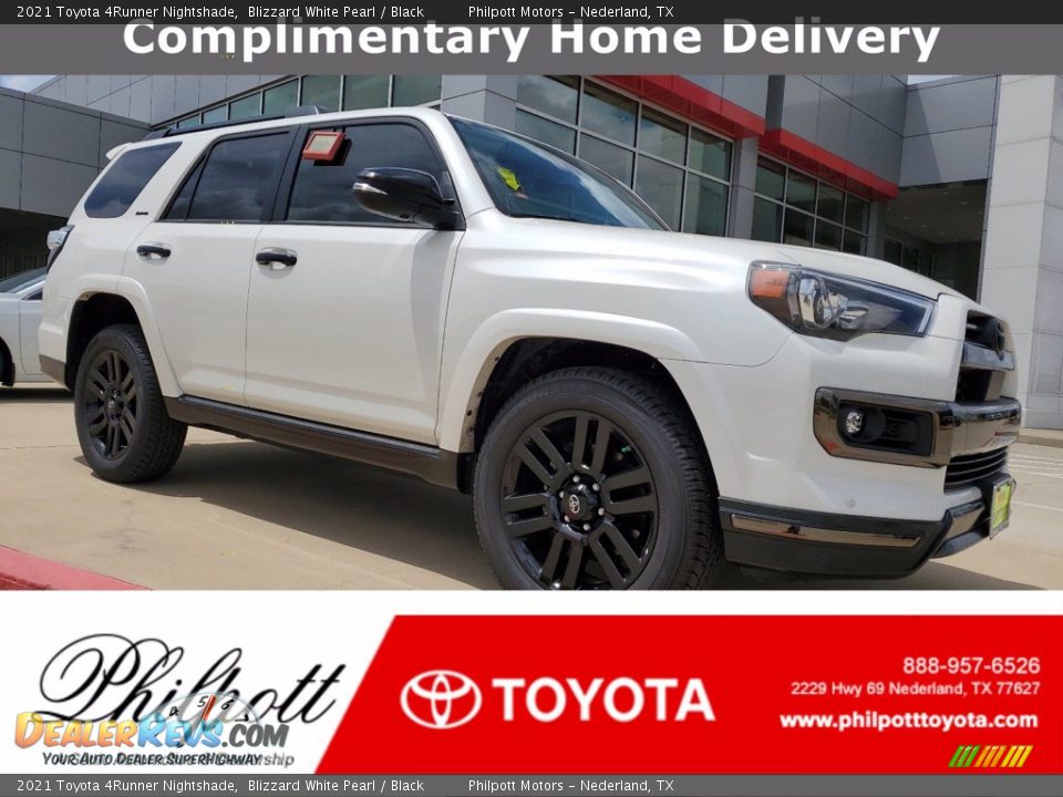 2021 Toyota 4Runner Nightshade Blizzard White Pearl / Black Photo #1