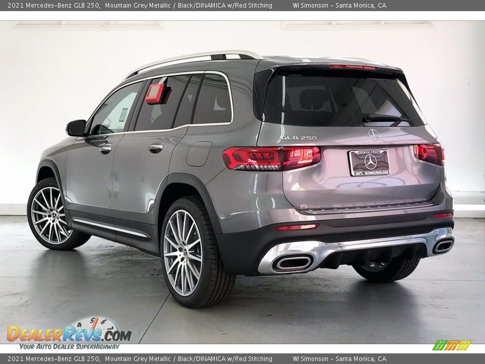 2021 Mercedes-Benz GLB 250 Mountain Grey Metallic / Black/DINAMICA w/Red Stitching Photo #2