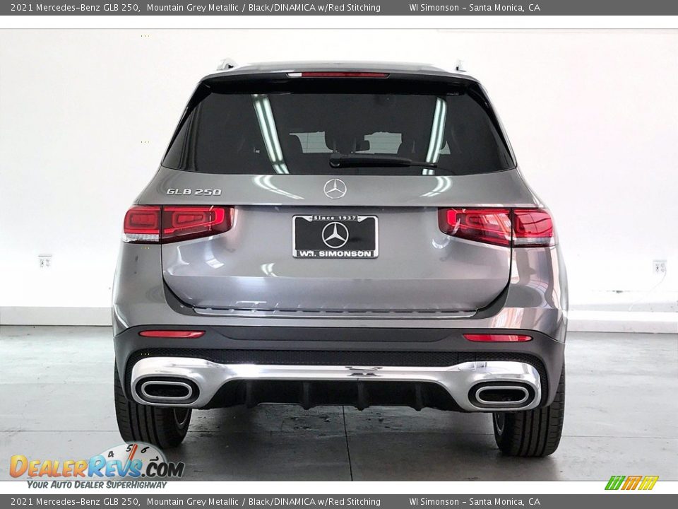 2021 Mercedes-Benz GLB 250 Mountain Grey Metallic / Black/DINAMICA w/Red Stitching Photo #3