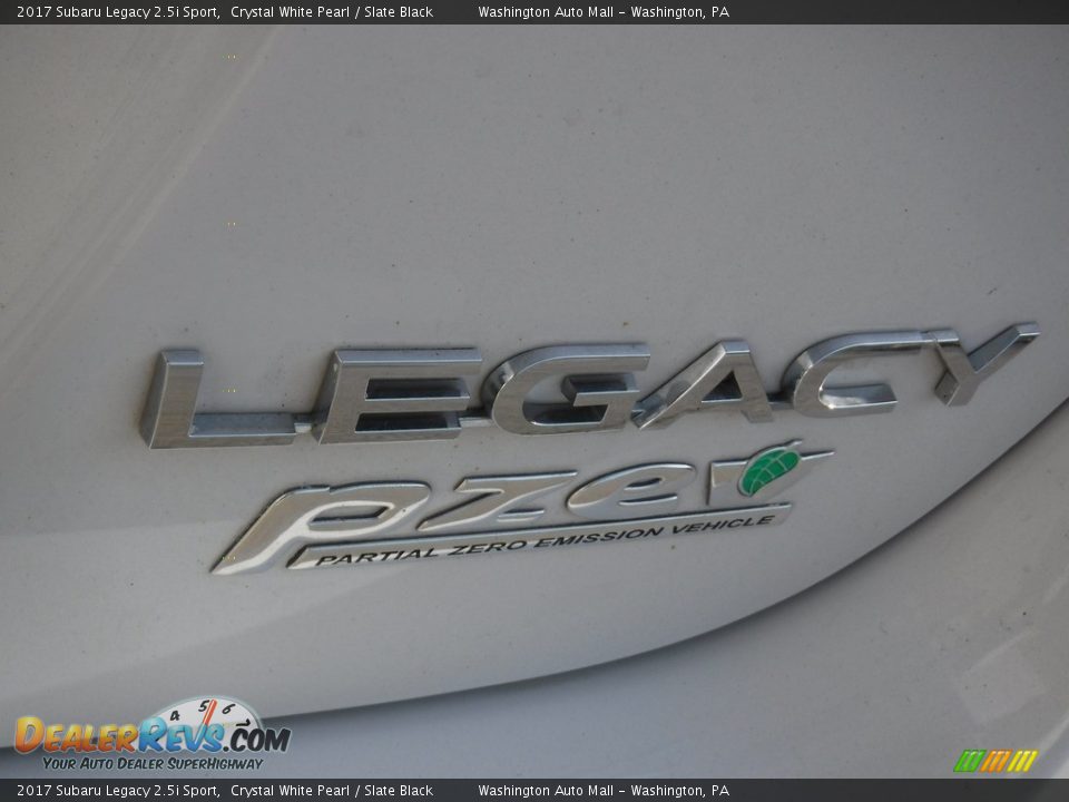 2017 Subaru Legacy 2.5i Sport Crystal White Pearl / Slate Black Photo #18