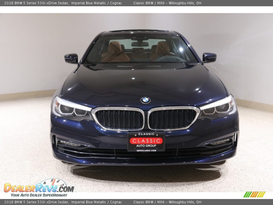 2018 BMW 5 Series 530i xDrive Sedan Imperial Blue Metallic / Cognac Photo #2