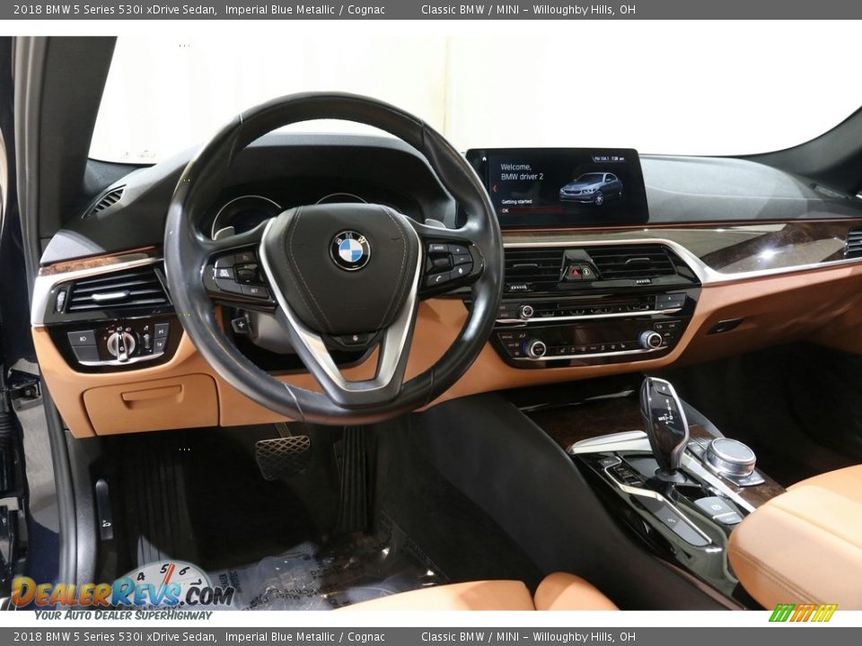 2018 BMW 5 Series 530i xDrive Sedan Imperial Blue Metallic / Cognac Photo #6