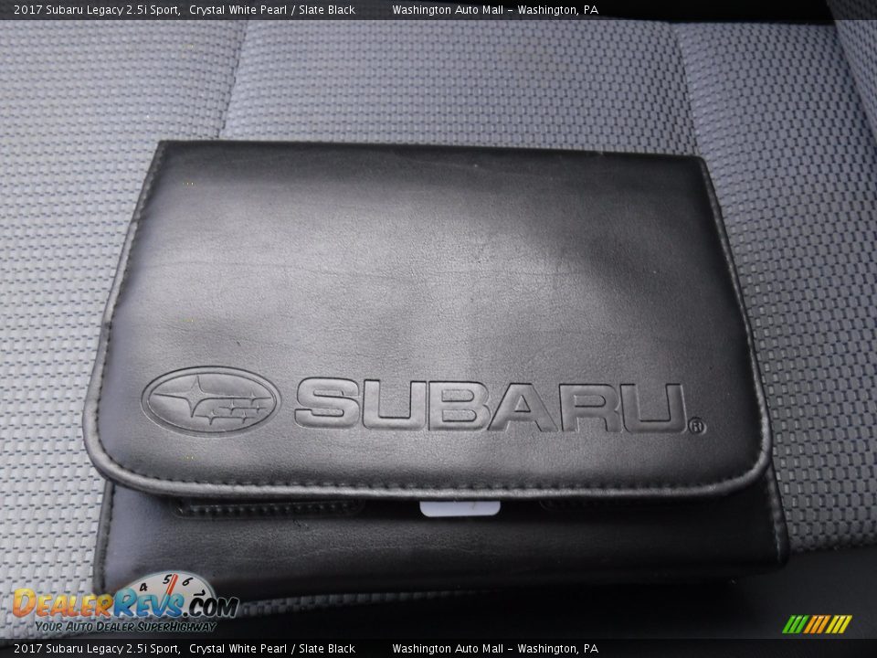 2017 Subaru Legacy 2.5i Sport Crystal White Pearl / Slate Black Photo #26