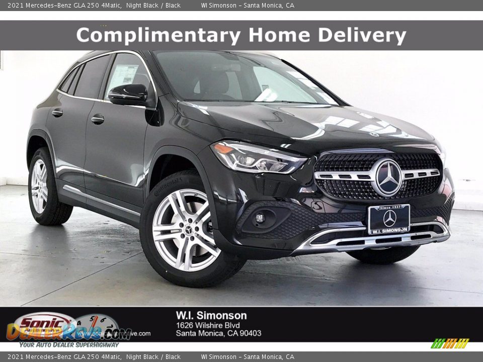 2021 Mercedes-Benz GLA 250 4Matic Night Black / Black Photo #1