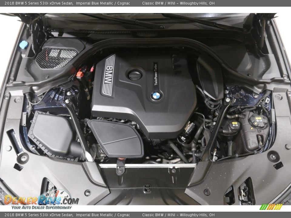 2018 BMW 5 Series 530i xDrive Sedan Imperial Blue Metallic / Cognac Photo #23