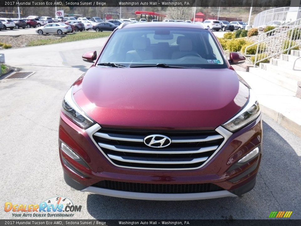 2017 Hyundai Tucson Eco AWD Sedona Sunset / Beige Photo #9