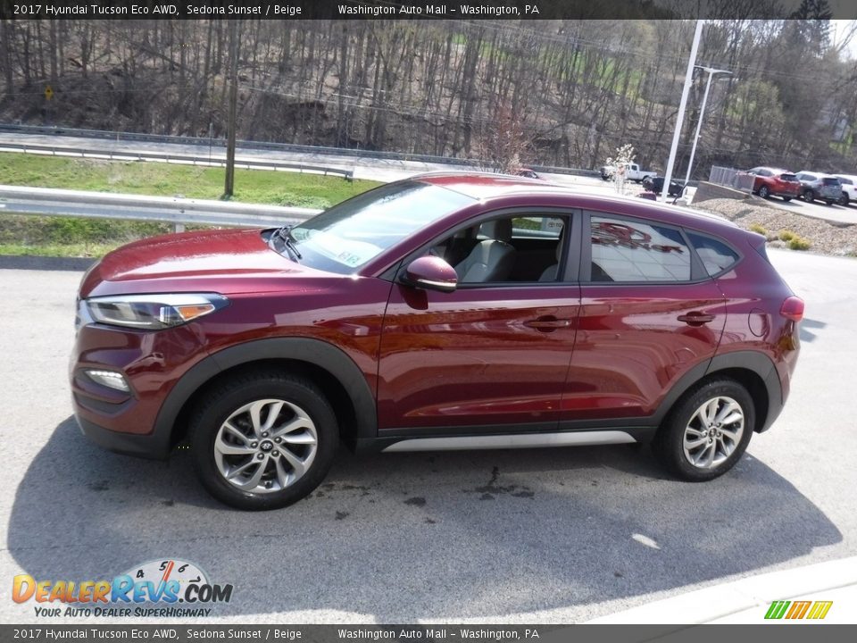 2017 Hyundai Tucson Eco AWD Sedona Sunset / Beige Photo #11