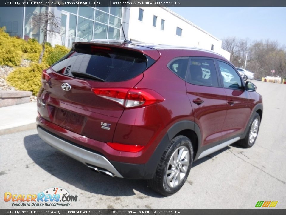 2017 Hyundai Tucson Eco AWD Sedona Sunset / Beige Photo #14