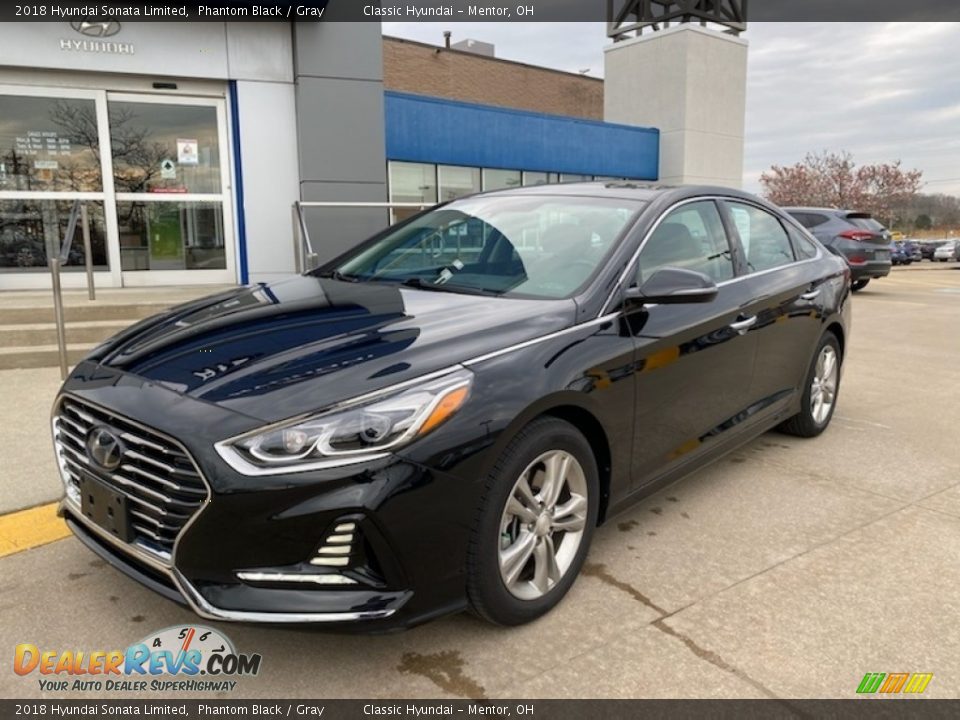 2018 Hyundai Sonata Limited Phantom Black / Gray Photo #1