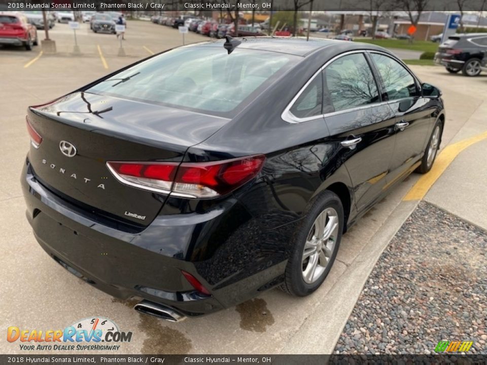 2018 Hyundai Sonata Limited Phantom Black / Gray Photo #2