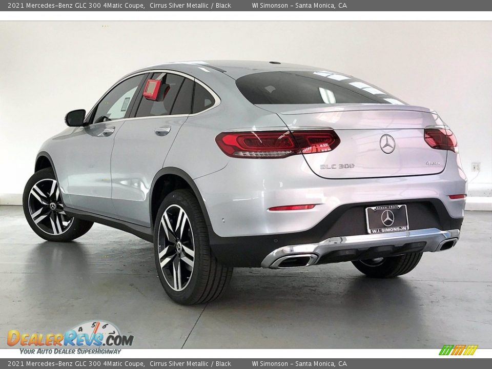 2021 Mercedes-Benz GLC 300 4Matic Coupe Cirrus Silver Metallic / Black Photo #2