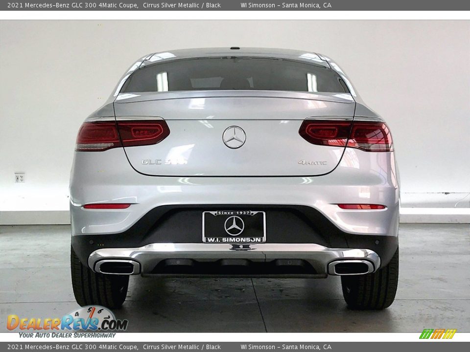 2021 Mercedes-Benz GLC 300 4Matic Coupe Cirrus Silver Metallic / Black Photo #3