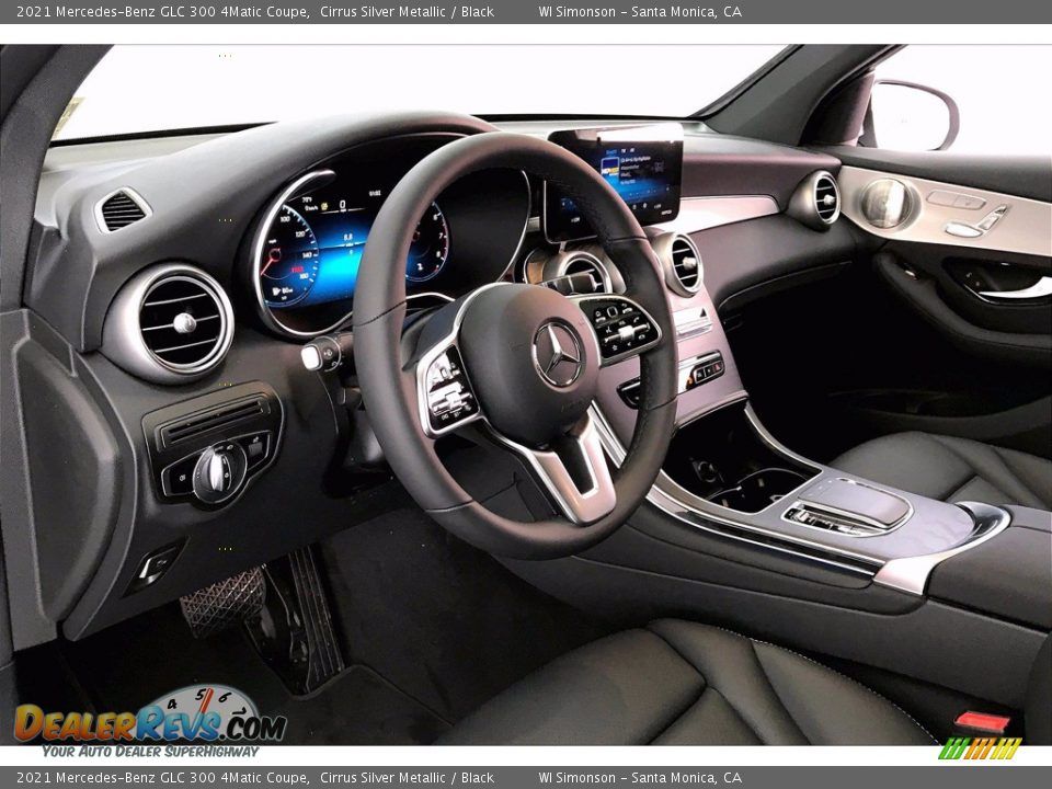 2021 Mercedes-Benz GLC 300 4Matic Coupe Cirrus Silver Metallic / Black Photo #4