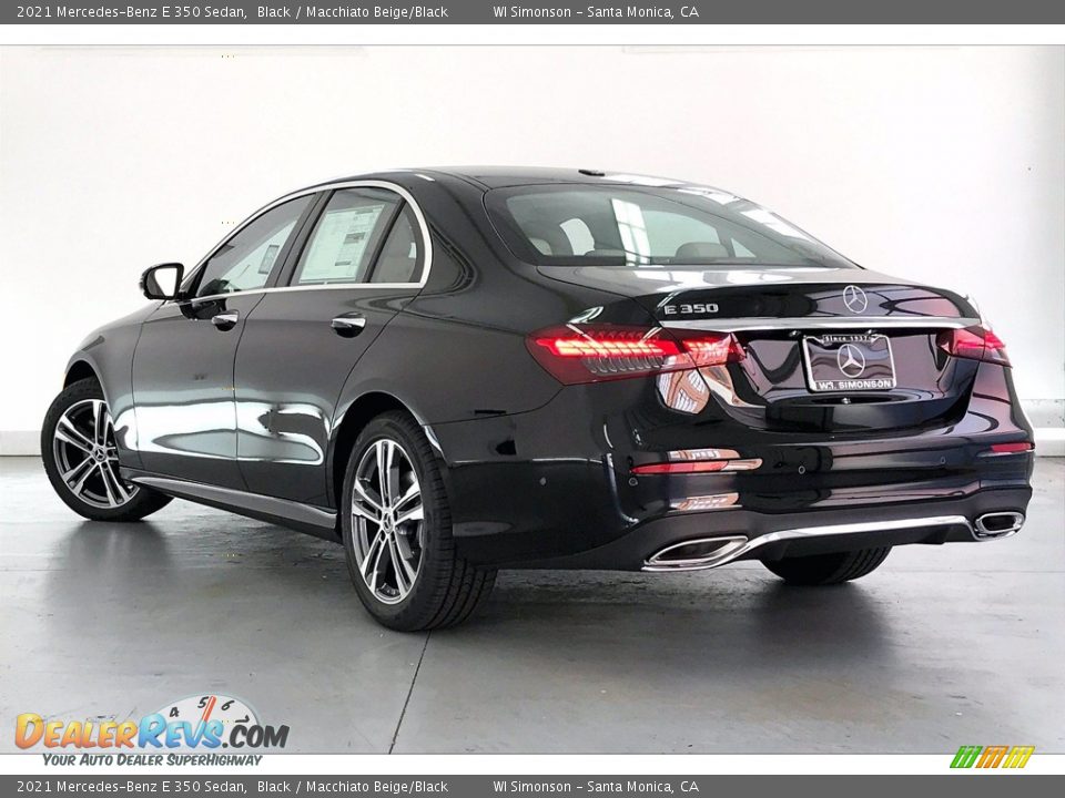 2021 Mercedes-Benz E 350 Sedan Black / Macchiato Beige/Black Photo #2