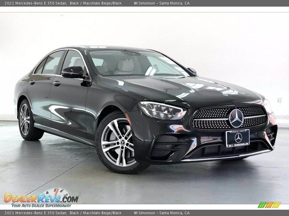 2021 Mercedes-Benz E 350 Sedan Black / Macchiato Beige/Black Photo #12