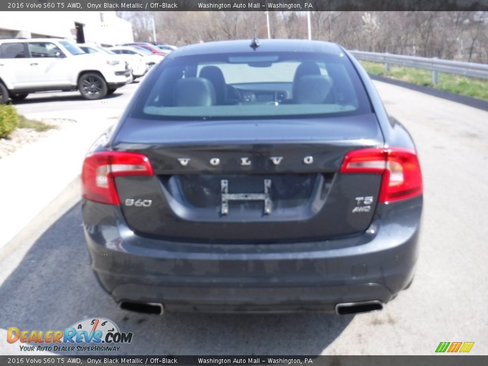 2016 Volvo S60 T5 AWD Onyx Black Metallic / Off-Black Photo #13