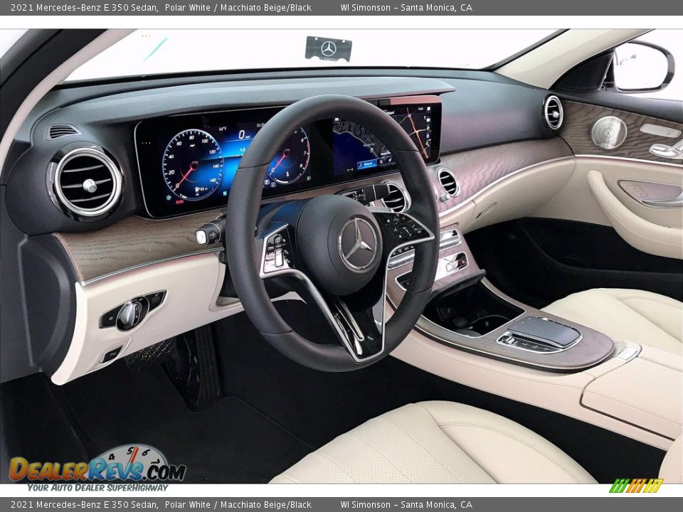 2021 Mercedes-Benz E 350 Sedan Polar White / Macchiato Beige/Black Photo #4