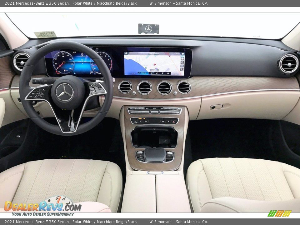 2021 Mercedes-Benz E 350 Sedan Polar White / Macchiato Beige/Black Photo #6