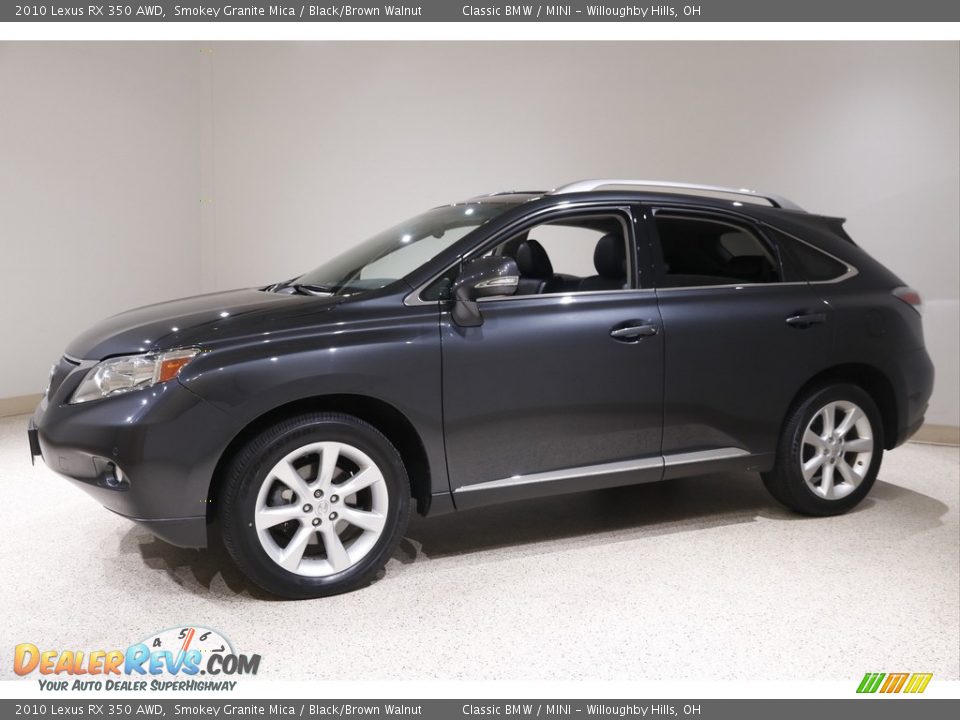 2010 Lexus RX 350 AWD Smokey Granite Mica / Black/Brown Walnut Photo #3