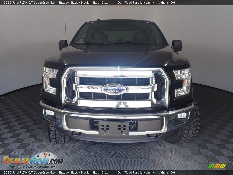 2016 Ford F150 XLT SuperCrew 4x4 Shadow Black / Medium Earth Gray Photo #4