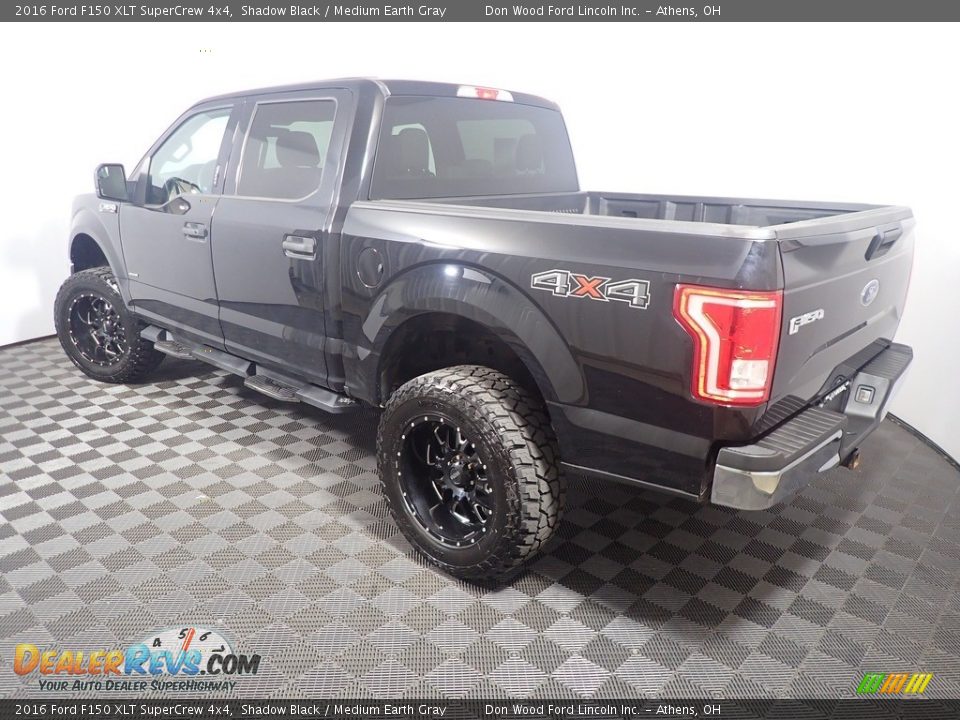 2016 Ford F150 XLT SuperCrew 4x4 Shadow Black / Medium Earth Gray Photo #11