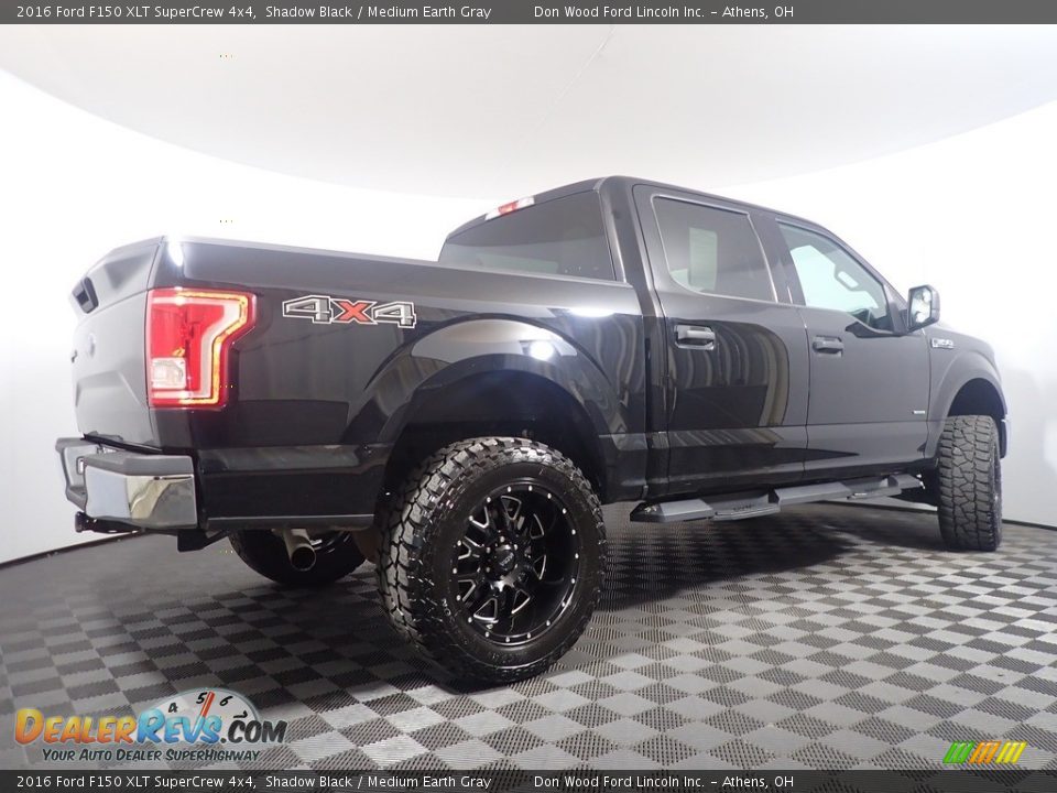 2016 Ford F150 XLT SuperCrew 4x4 Shadow Black / Medium Earth Gray Photo #14