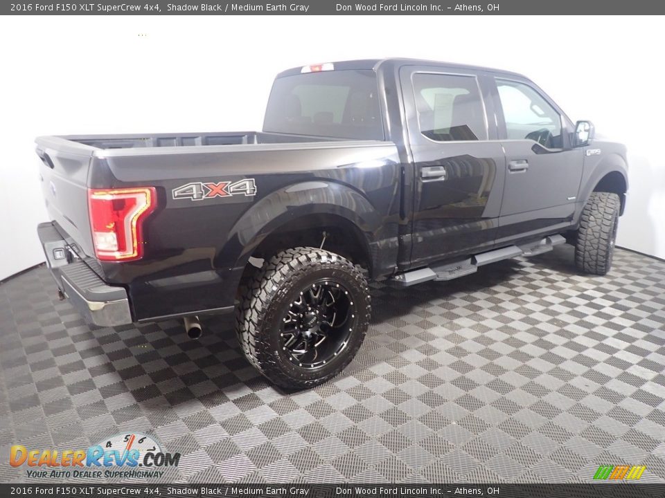 2016 Ford F150 XLT SuperCrew 4x4 Shadow Black / Medium Earth Gray Photo #15