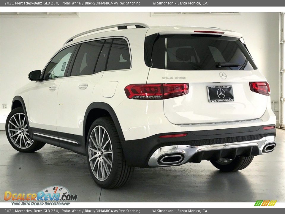 2021 Mercedes-Benz GLB 250 Polar White / Black/DINAMICA w/Red Stitching Photo #2