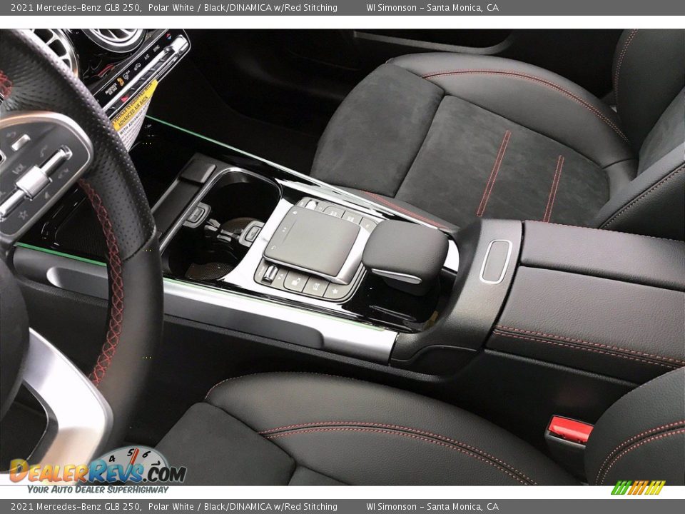 2021 Mercedes-Benz GLB 250 Polar White / Black/DINAMICA w/Red Stitching Photo #8