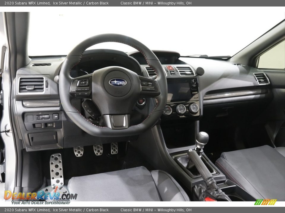 Carbon Black Interior - 2020 Subaru WRX Limited Photo #6