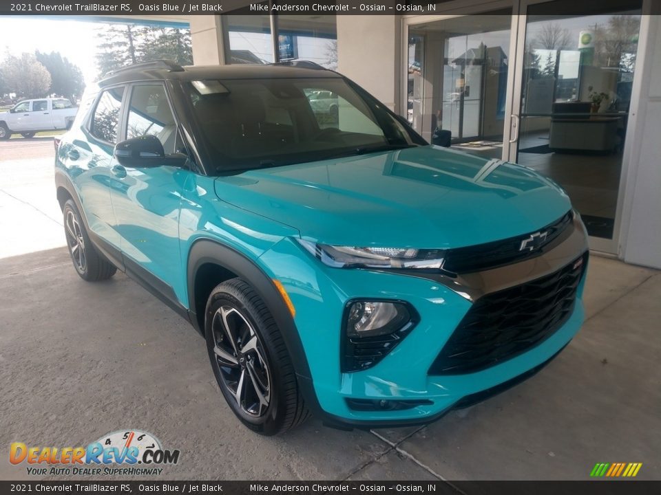 2021 Chevrolet Trailblazer RS Oasis Blue / Jet Black Photo #2