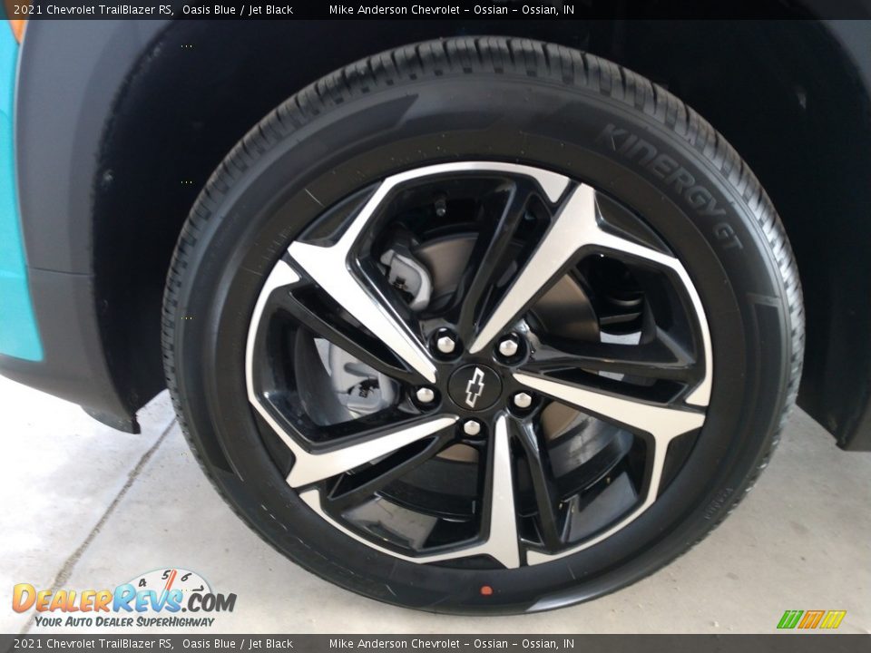 2021 Chevrolet TrailBlazer RS Oasis Blue / Jet Black Photo #14