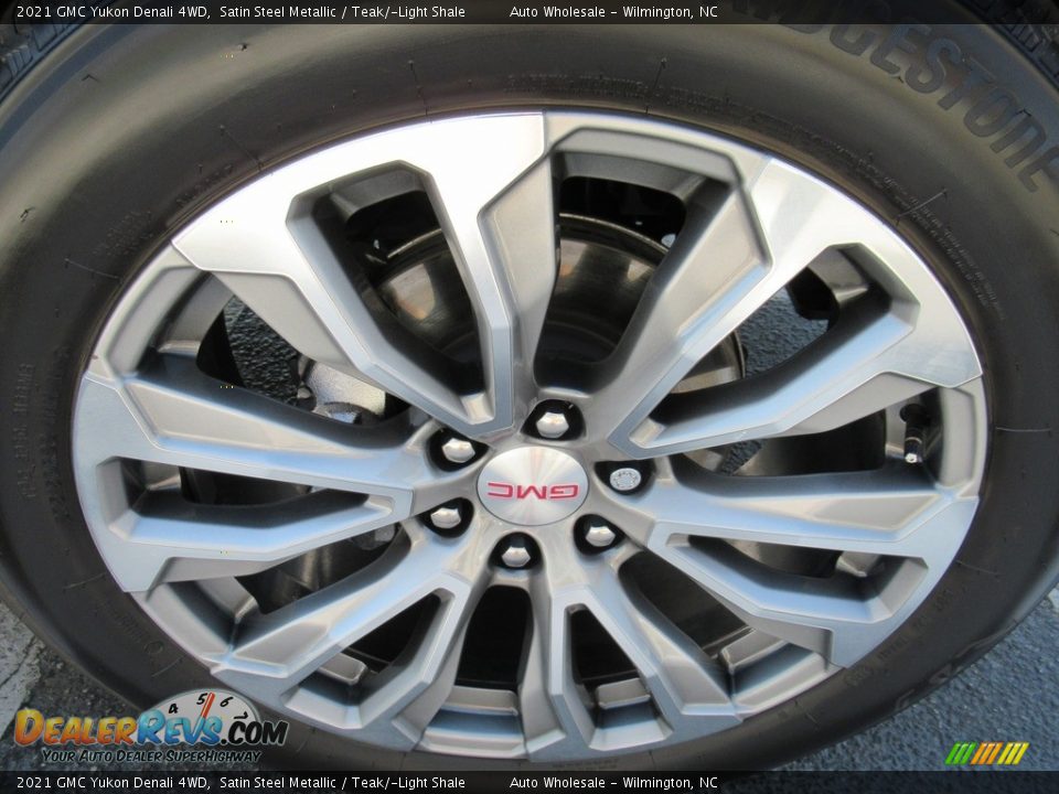 2021 GMC Yukon Denali 4WD Satin Steel Metallic / Teak/­Light Shale Photo #7