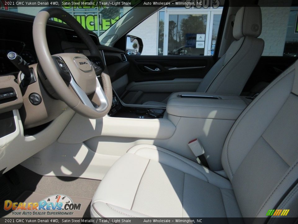 2021 GMC Yukon Denali 4WD Satin Steel Metallic / Teak/­Light Shale Photo #9