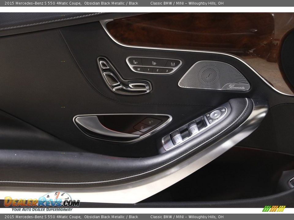 2015 Mercedes-Benz S 550 4Matic Coupe Obsidian Black Metallic / Black Photo #5