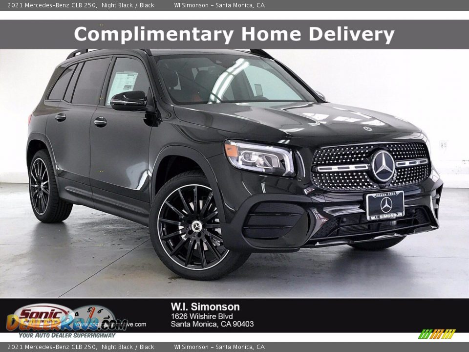 2021 Mercedes-Benz GLB 250 Night Black / Black Photo #1