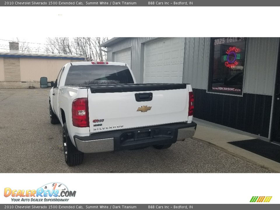 2010 Chevrolet Silverado 1500 Extended Cab Summit White / Dark Titanium Photo #4