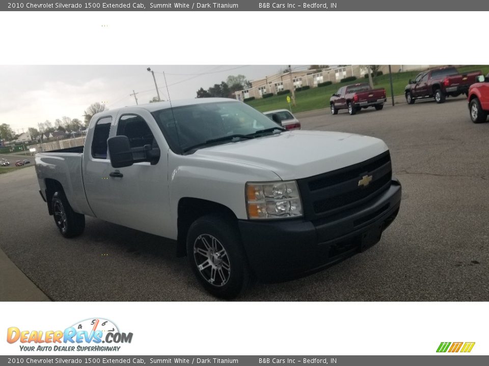 2010 Chevrolet Silverado 1500 Extended Cab Summit White / Dark Titanium Photo #6