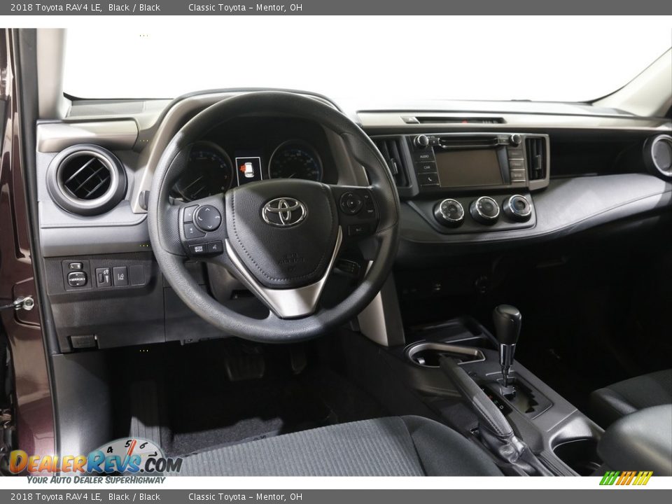 2018 Toyota RAV4 LE Black / Black Photo #6