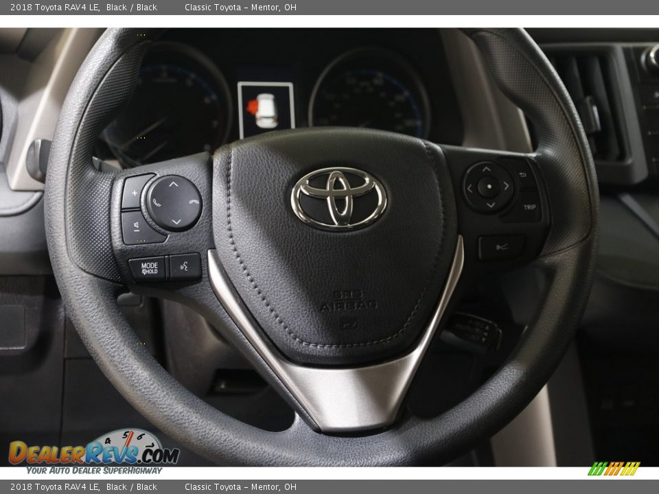 2018 Toyota RAV4 LE Black / Black Photo #7