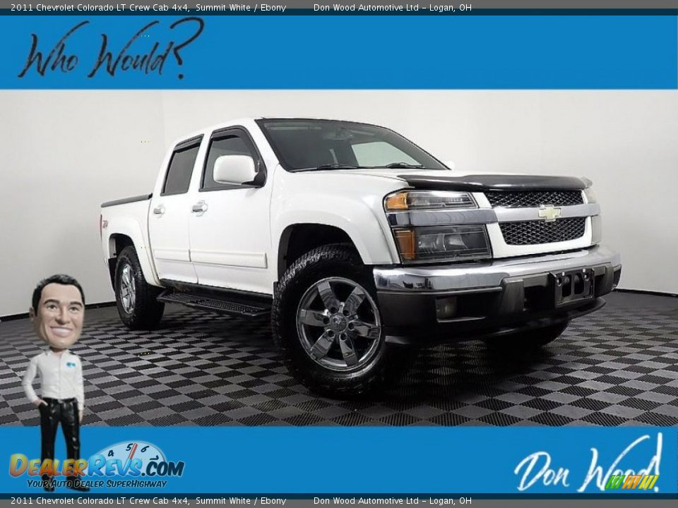 2011 Chevrolet Colorado LT Crew Cab 4x4 Summit White / Ebony Photo #1