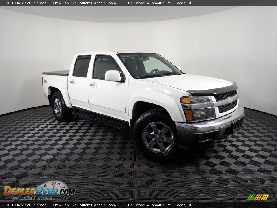 2011 Chevrolet Colorado LT Crew Cab 4x4 Summit White / Ebony Photo #2