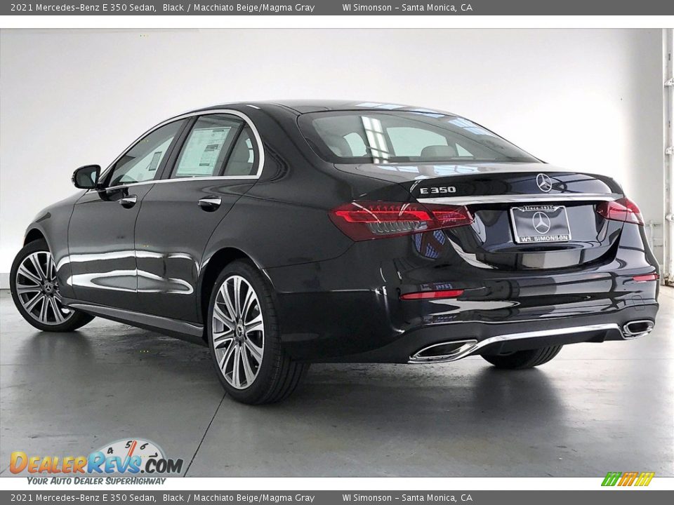 2021 Mercedes-Benz E 350 Sedan Black / Macchiato Beige/Magma Gray Photo #2