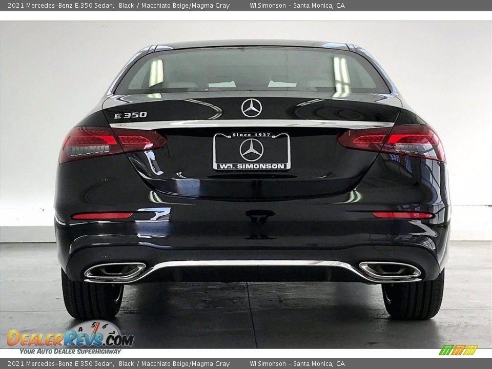 2021 Mercedes-Benz E 350 Sedan Black / Macchiato Beige/Magma Gray Photo #3